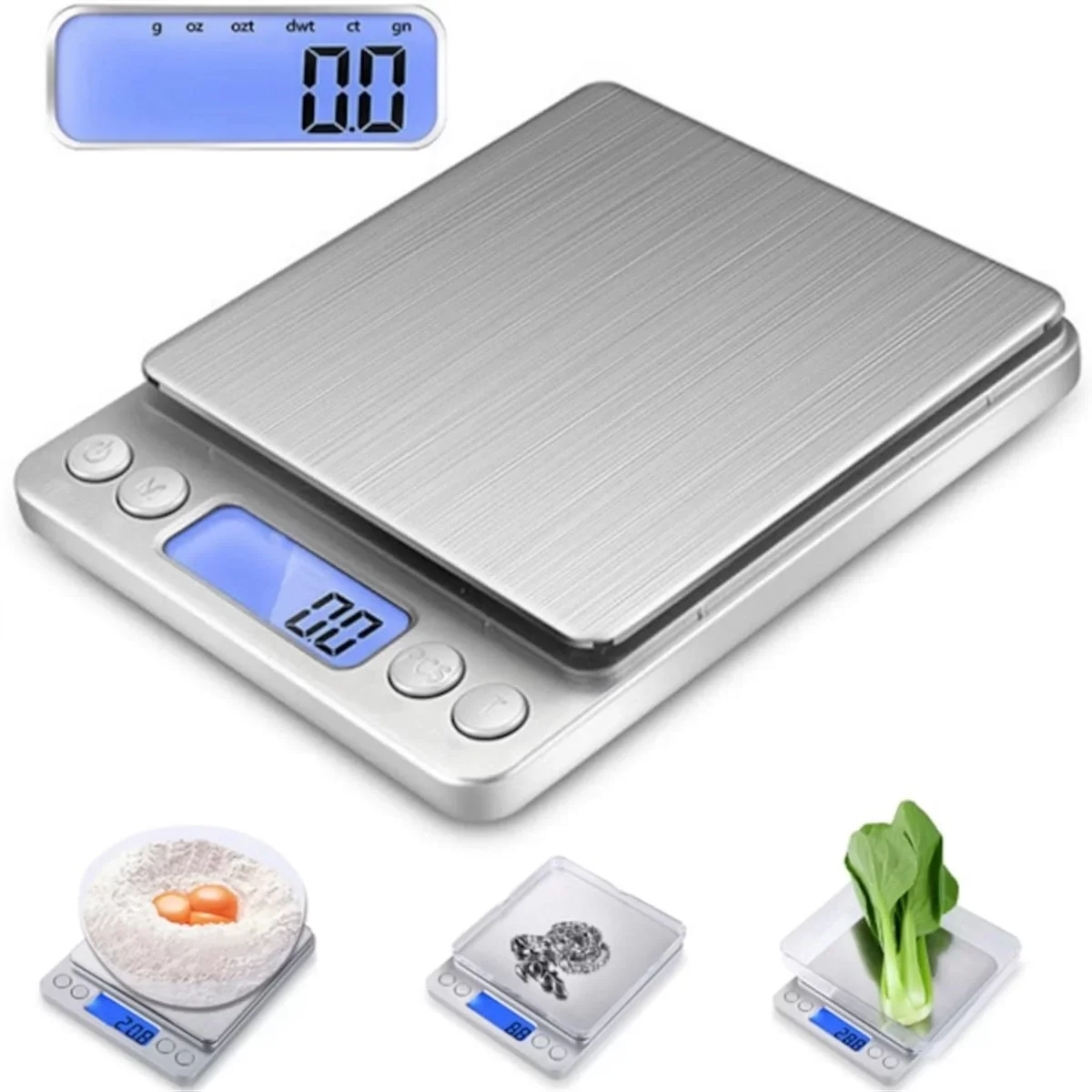 Pratik Dijital Hassas Mutfak Terazisi Hassas Tartı 2000 Gr./0.1 G