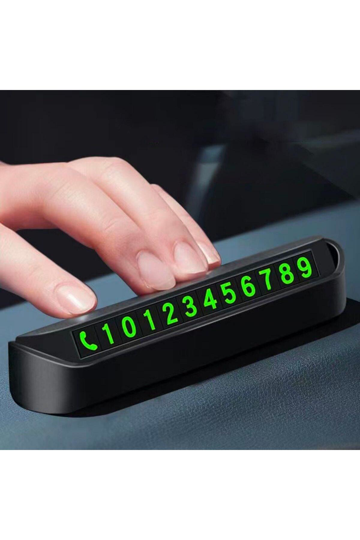 Ok Aksesuar Pratik Fosforlu Telefon Numarasi Yamzak İçin Araç İçi Oto Numarat
