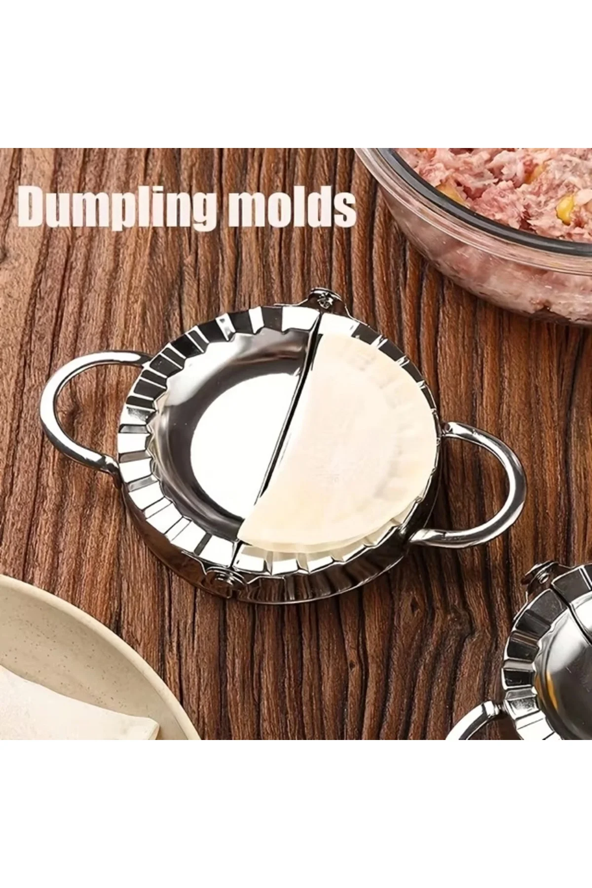 Pratik Hamur Kapatma Aparatı – Çiğ Börek, Mantı Ve Poğaça Kalıbı (7.5 Cm) - Görsel 3
