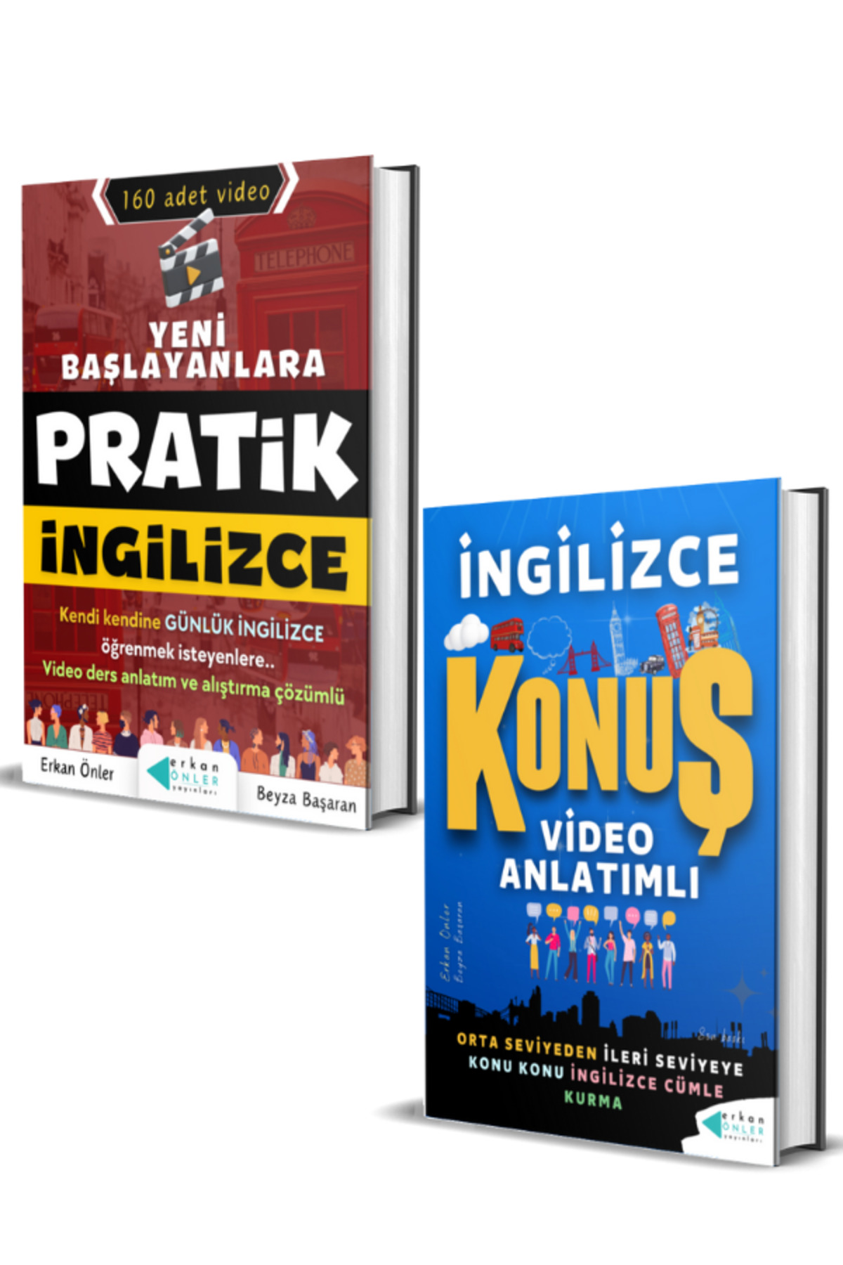 Pratik İngilizce konuşma seti (Video dersler+2 kitap)