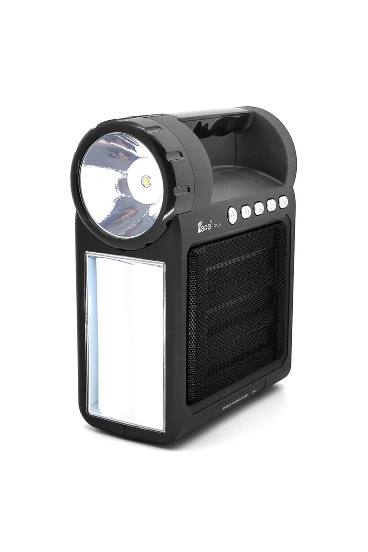 Pratik Kamp Radyosu Taşınabilir Bluetooth Hoparlör USB FM BAND SD