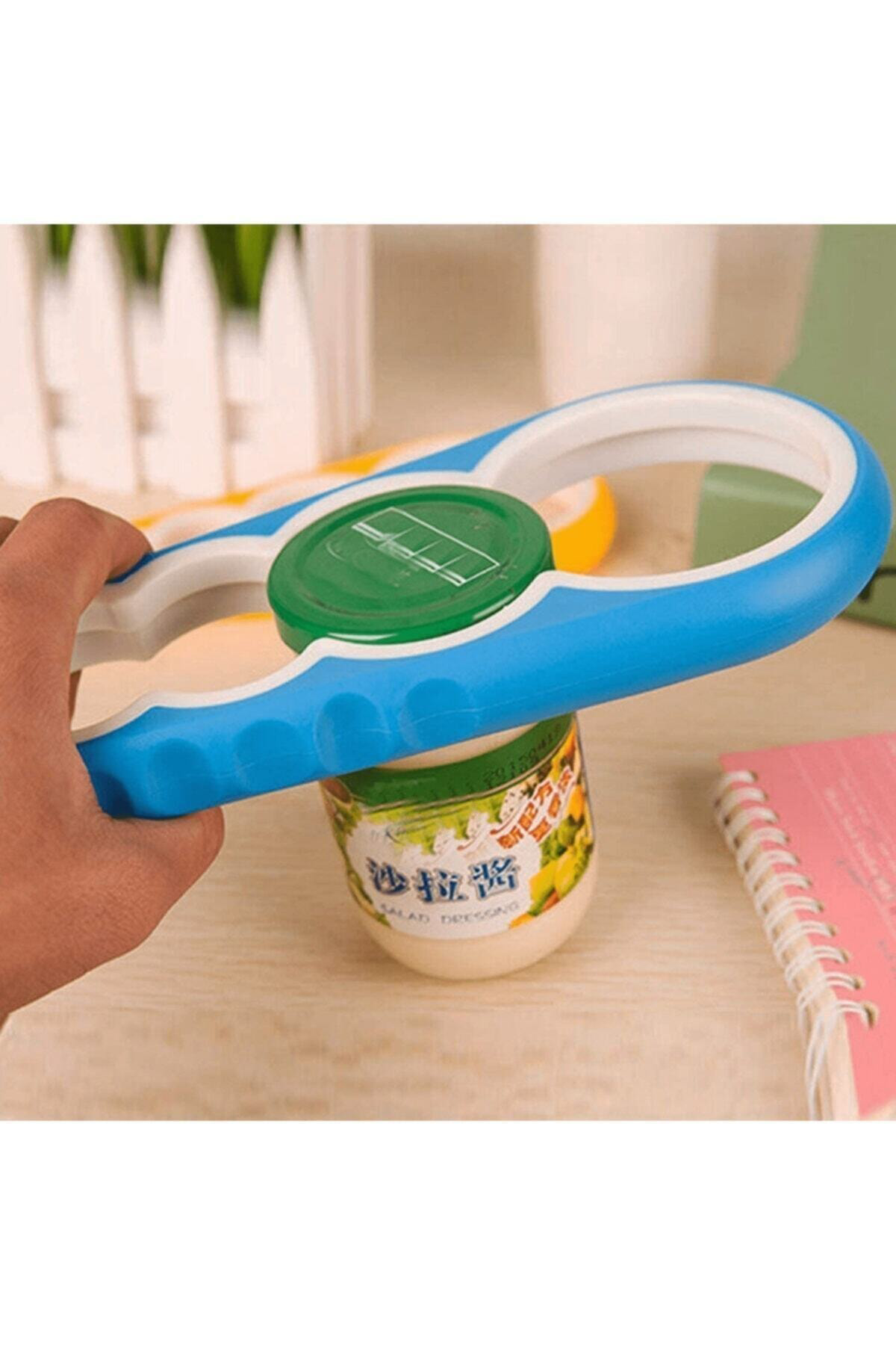 Pratik Kavanoz Kapağı Açacak / 4 Boğum 8 Kademeli Şişe Kapak Açac