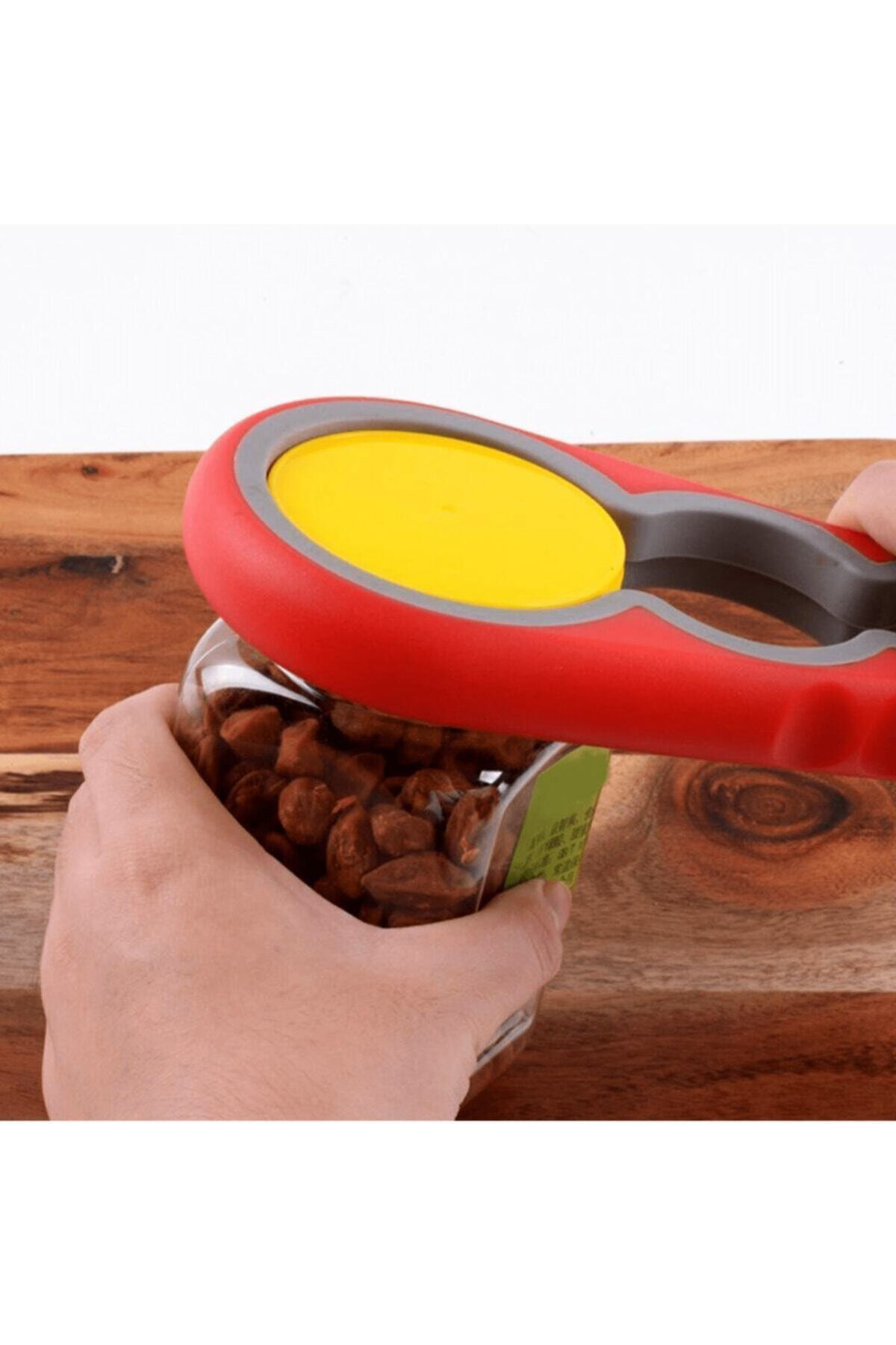 Pratik Kavanoz Kapağı Açacak / 4 Boğum 8 Kademeli Şişe Kapak Açac