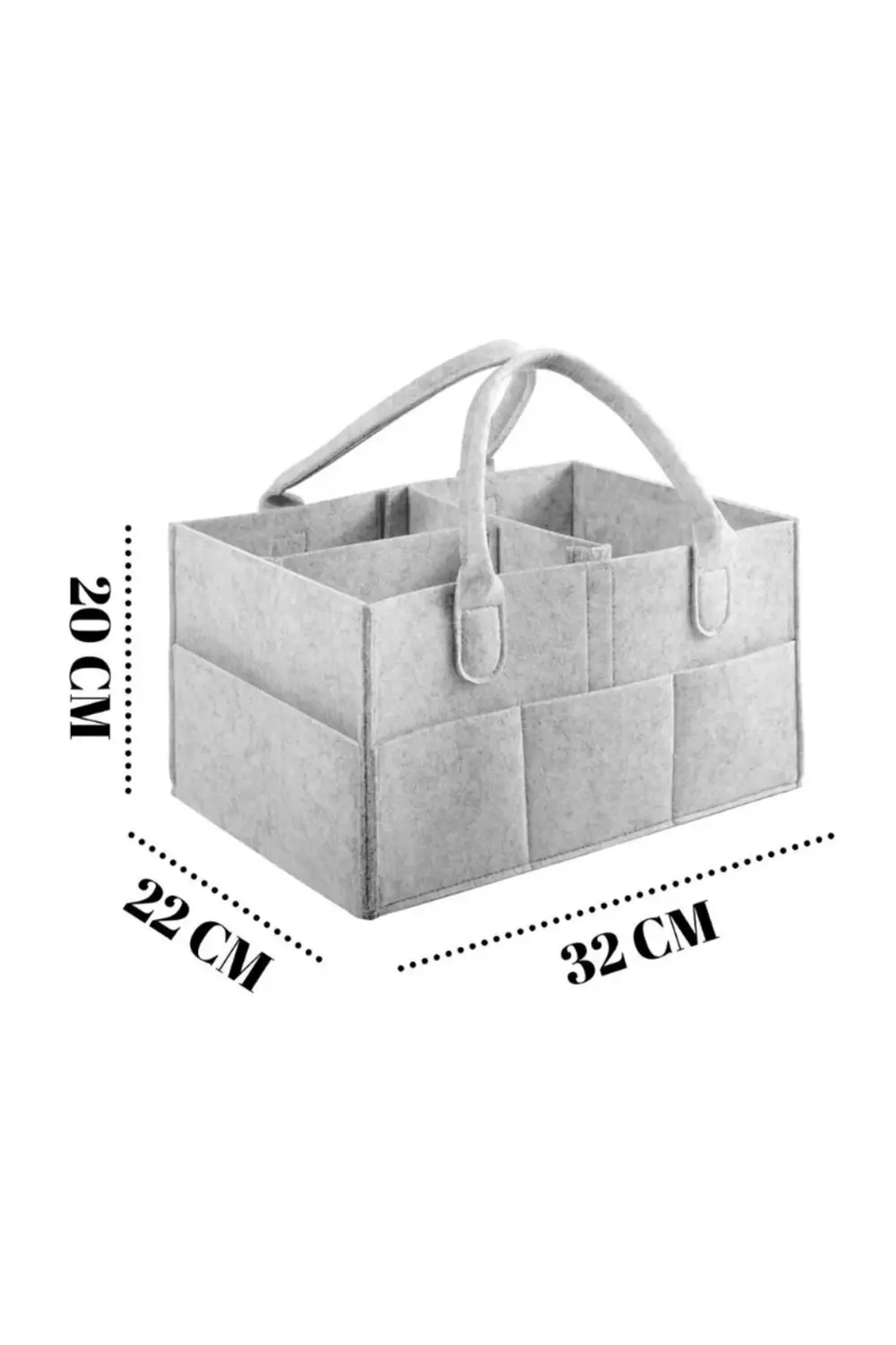 Pratik Keçe Düzenleyici Organizer Anne Bebek Bakım Çantası Hafif