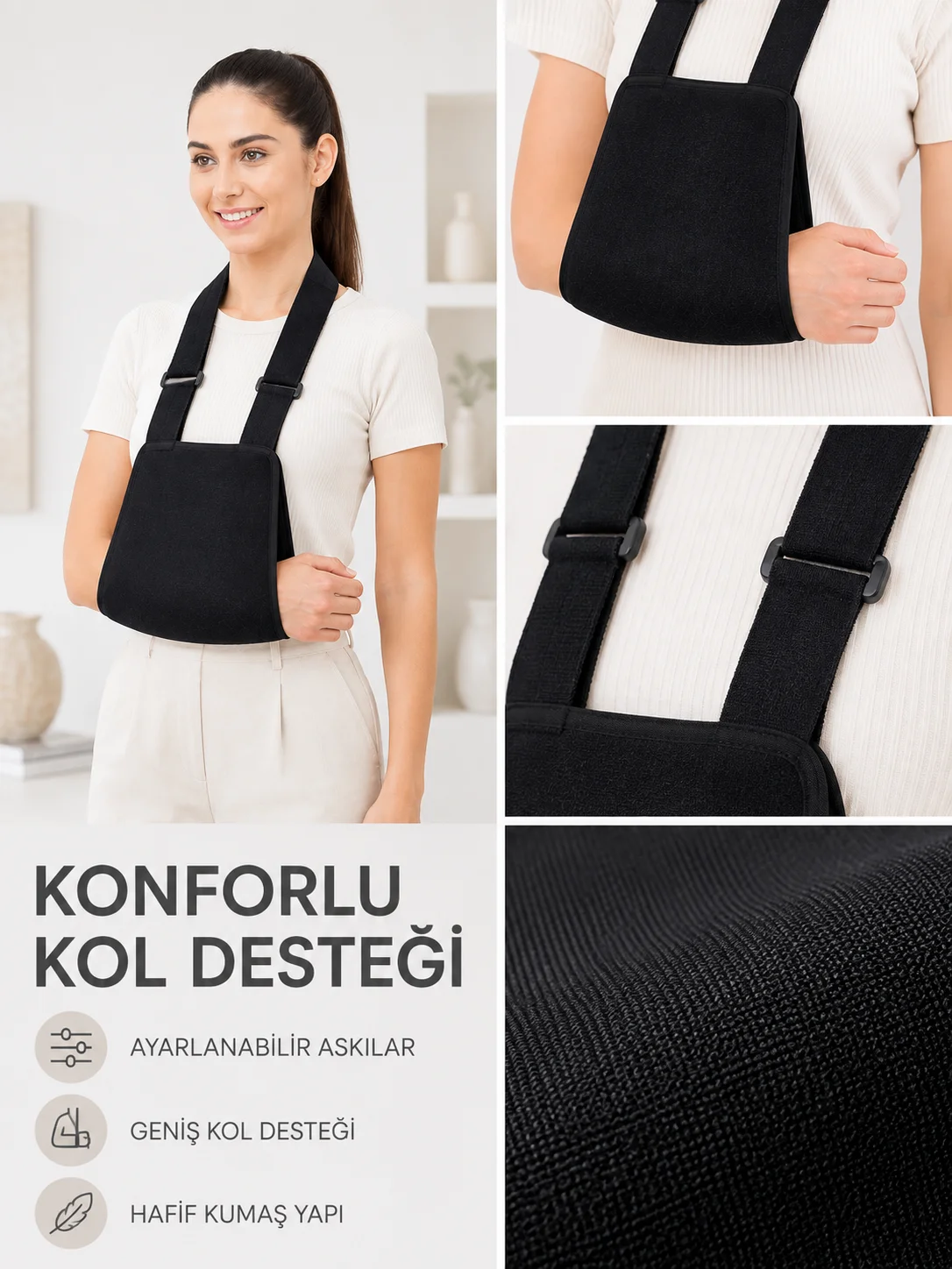 Pratik Kol Askısı Ayarlanabilir Kol Destekleyici Omuz ve Kol Askısı Fiyatı, Yorumları ve Özellikleri