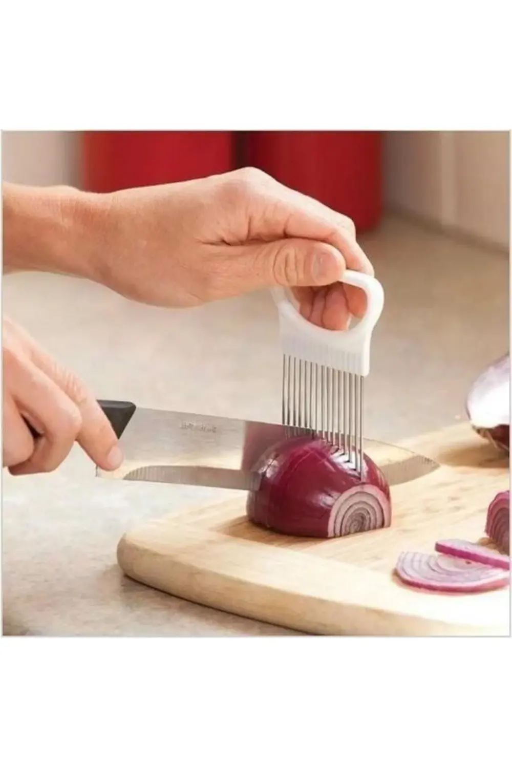® Pratik Kolay Eşit Şekilde Sebze Kesme Dilimleme Aleti Aparatı