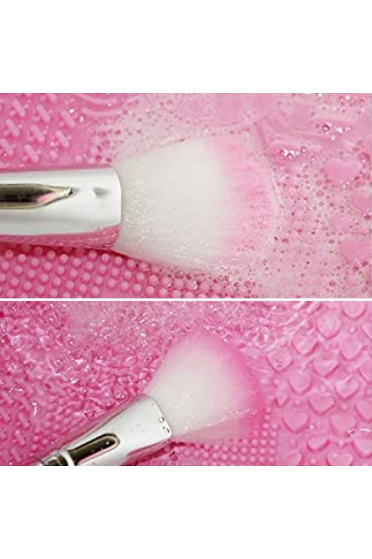 Ok Aksesuar Pratik Kolay Makyaj Fırçası Temizleme Matı Aparatı Aleti Go506032