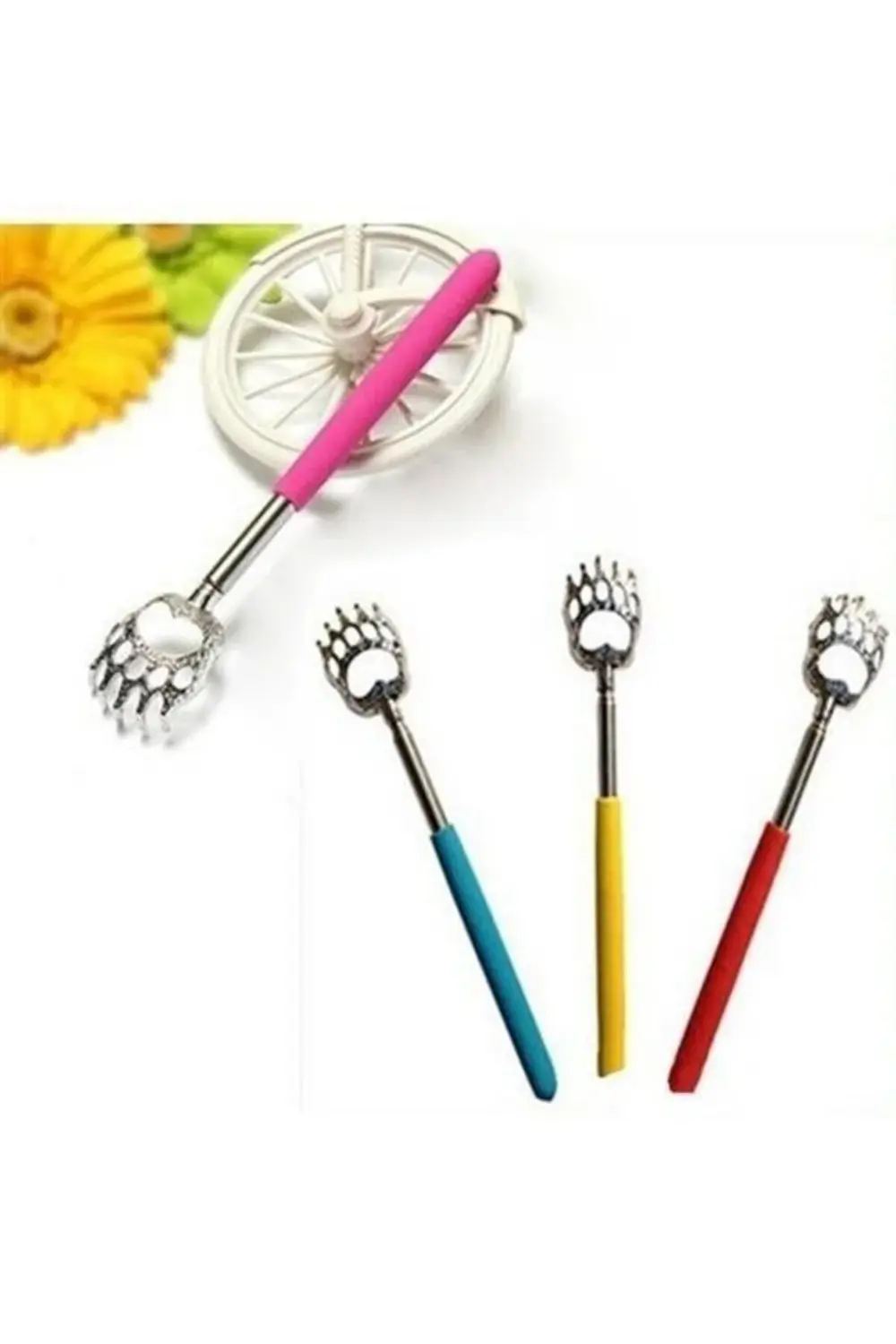 ® Pratik Kolay Teleskopik Metal Sırt Kaşıma Kaşağı Aleti Aparatı