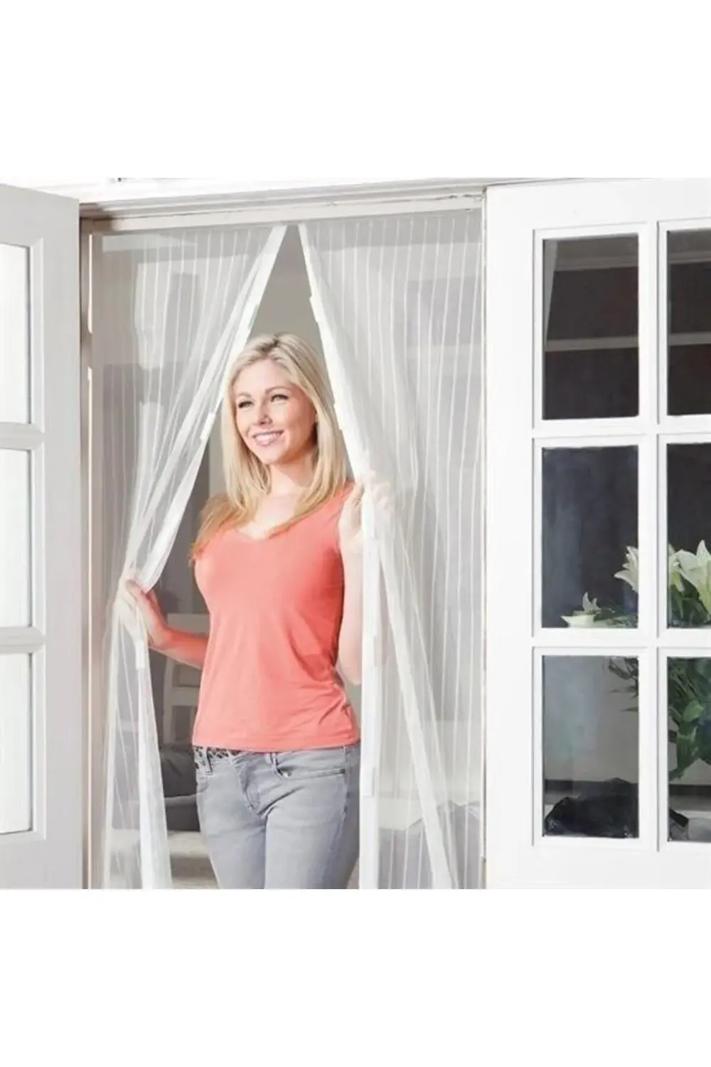® Pratik Manyetik Mıknatıslı Beyaz Kapı Pencere Sinekliği Tülü 90 ® Pratik Manyetik Mıknatıslı Beyaz Kapı Pencere Sinekliği Tülü 90