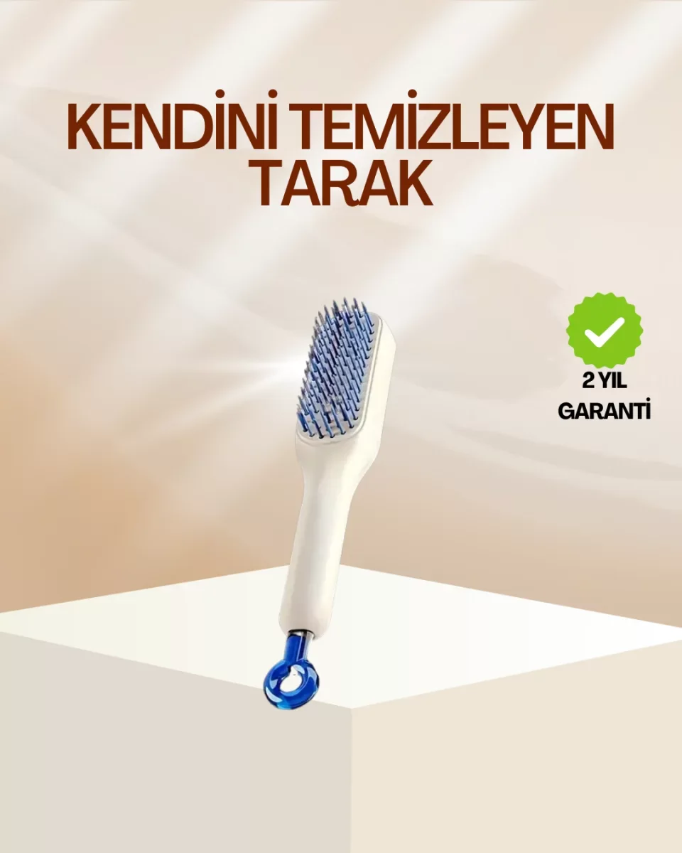 Pratik Mekanizmalı Saç Tarağı – Kendi Kendini Temizler, Taşınabilir - Lisinya