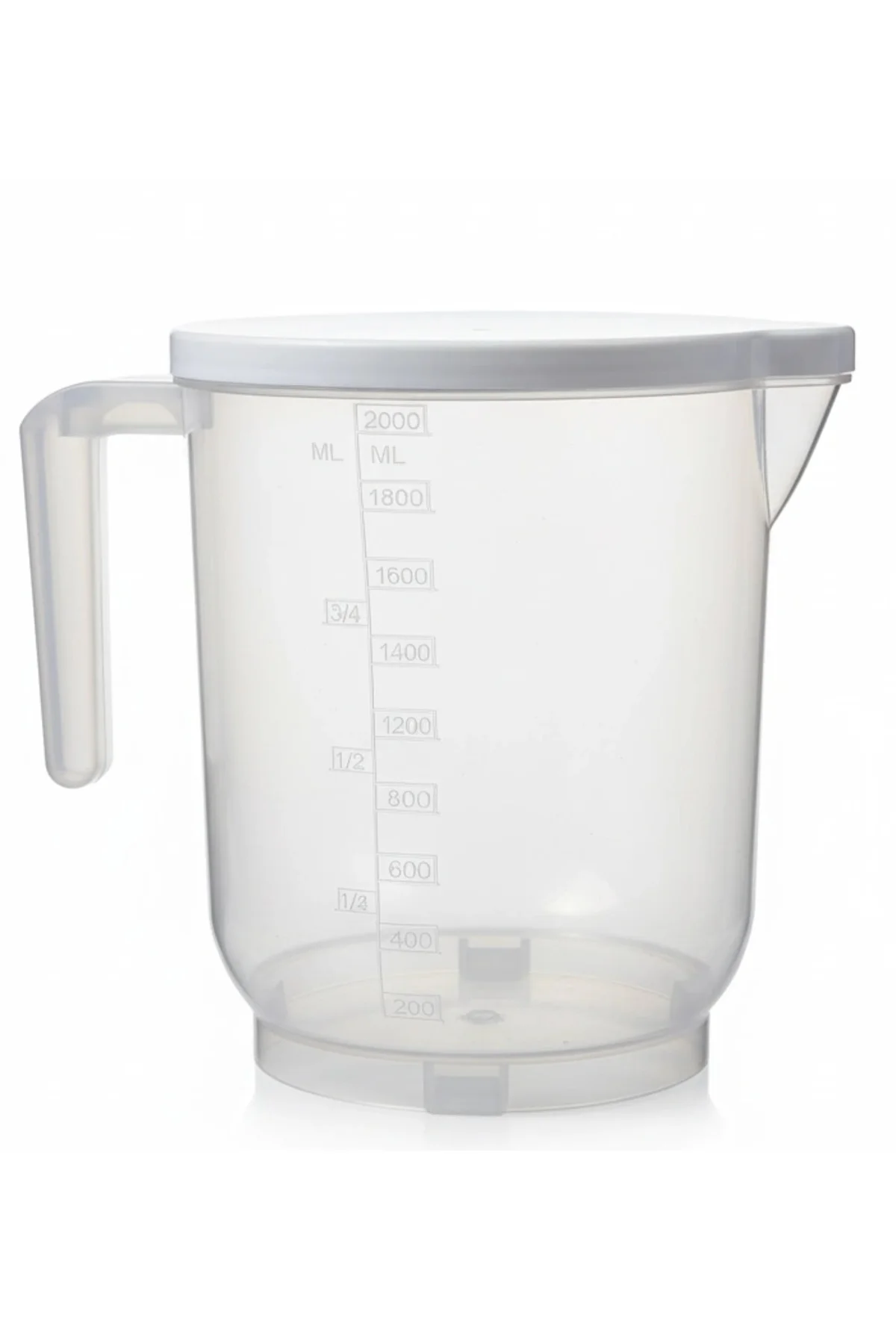 Pratik Mutfak Ölçü Kabı - 2 Litre Dereceli Şeffaf Hazne Bpa Free - Görsel 2
