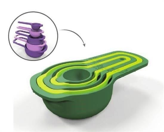 Pratik Ölçü Kaşığı Kabı 5li Şeker Baharat Sıvı Ölçer Aparat Pratik Ölçü Kaşığı Kabı 5li Şeker Baharat Sıvı Ölçer Aparat