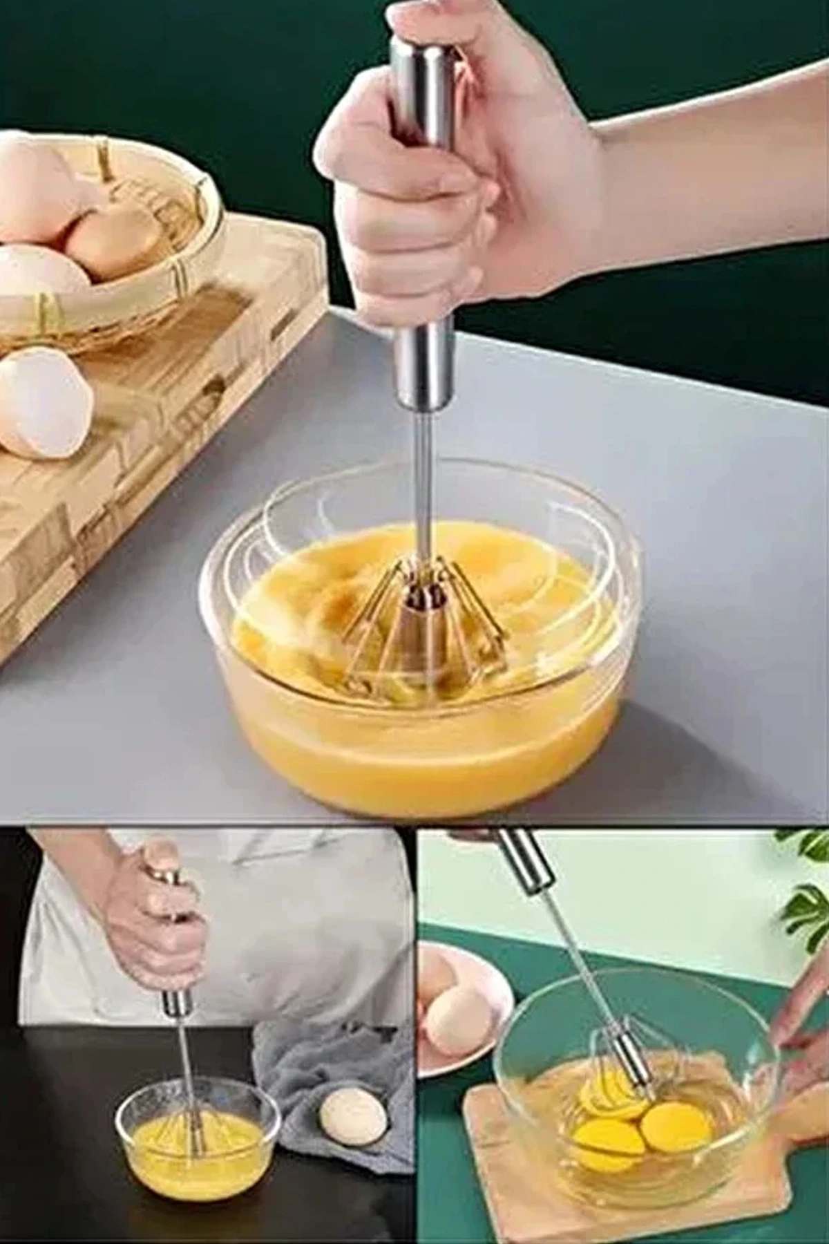 Pratik Paslanmaz Çelik Basmalı Otomatik Çırpıcı Metal Çırpıcı 1 A