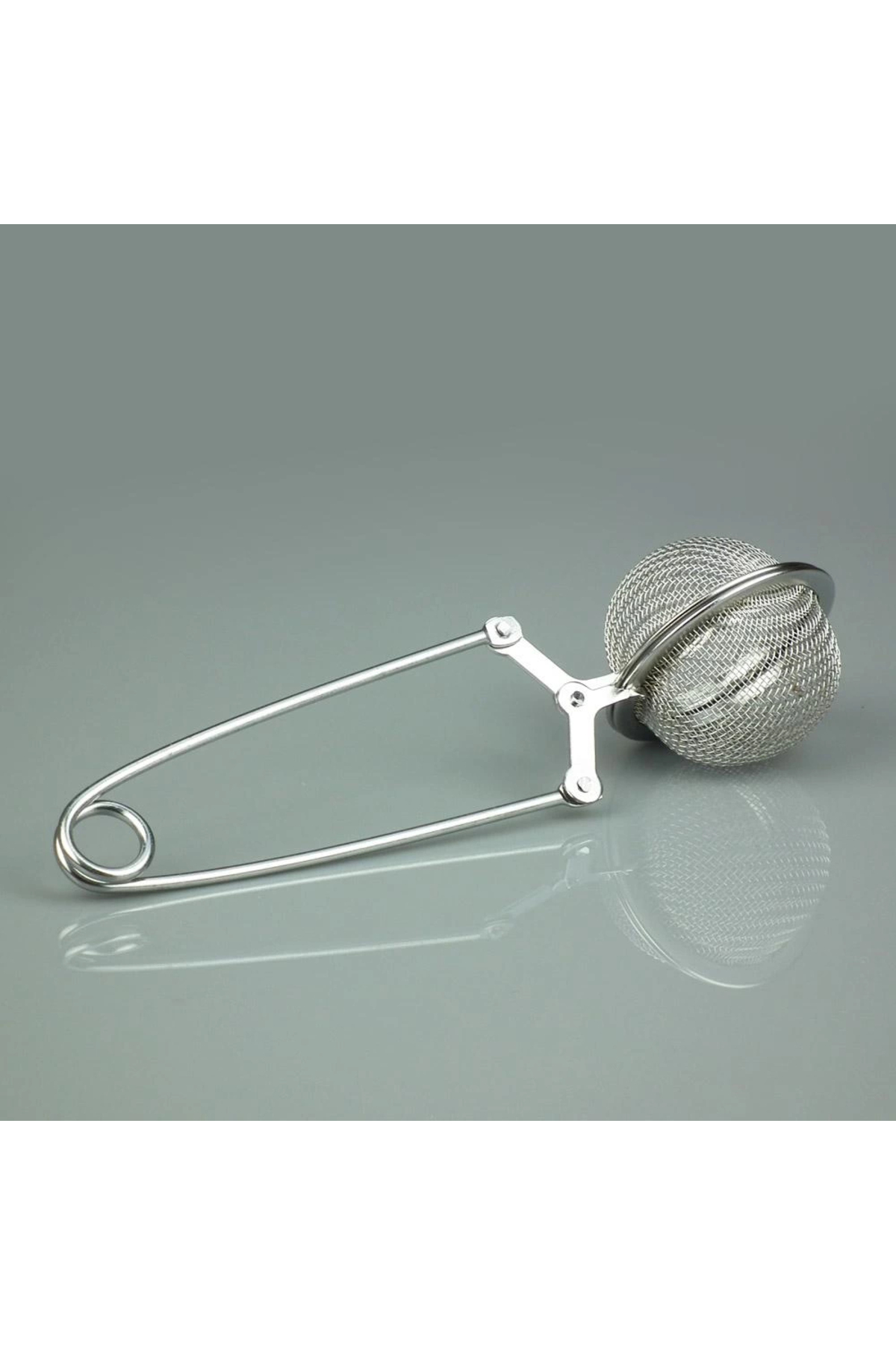 Pratik Paslanmaz Çelik Un Kakao Pudra Şekeri Eleği -Maşalı Bitki 