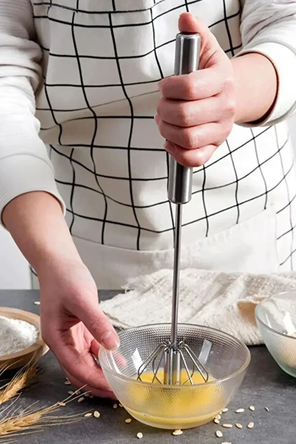 Pratik Paslanmaz Çelik Basmalı Otomatik Çırpıcı Metal Çırpıcı 1 A