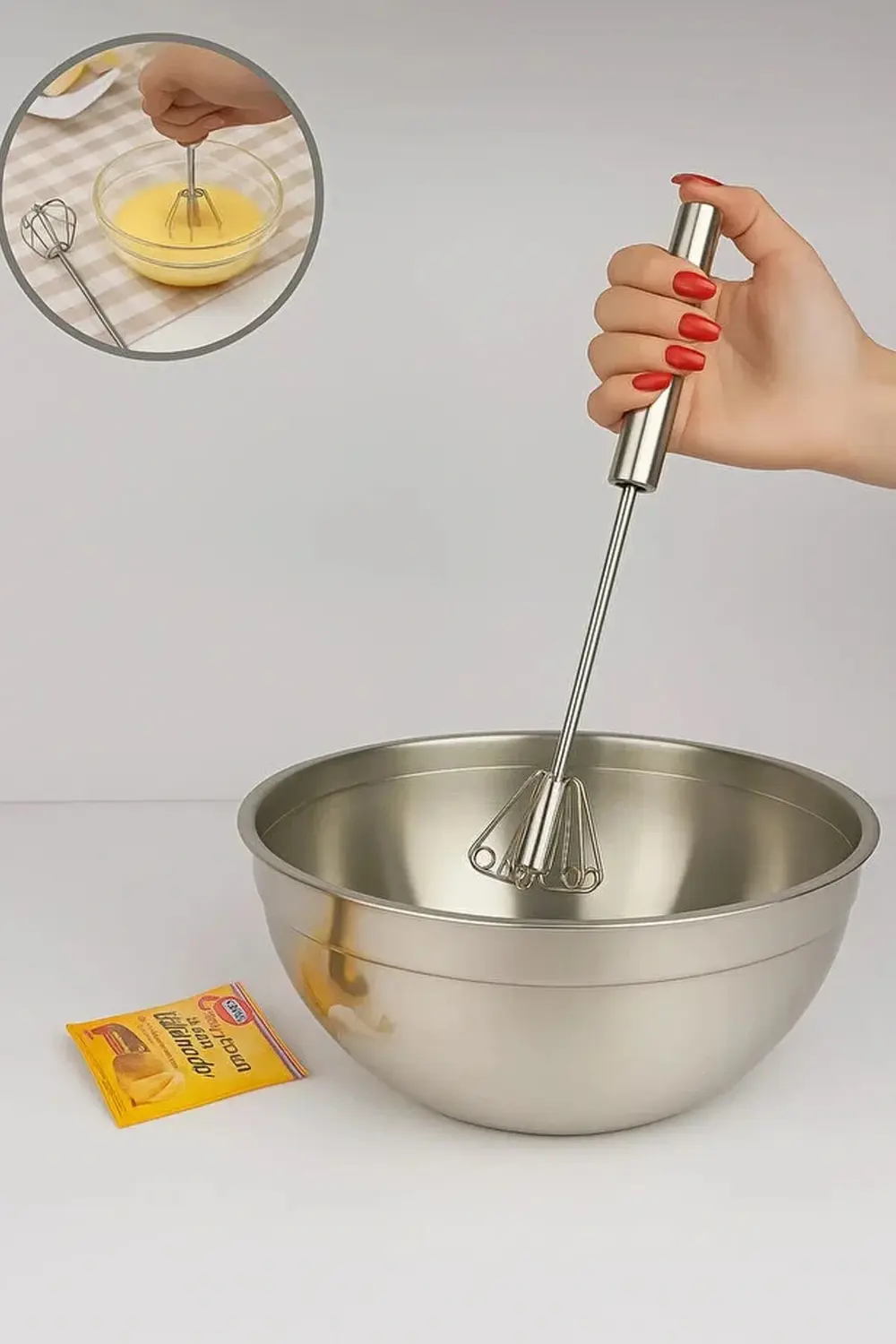 Pratik Paslanmaz Çelik Basmalı Otomatik Çırpıcı Metal Çırpıcı 1 A