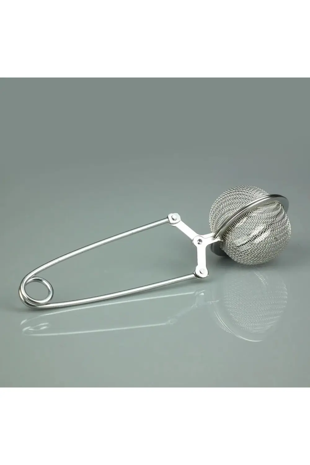 Pratik Paslanmaz Çelik Un Kakao Pudra Şekeri Eleği -Maşalı Bitki