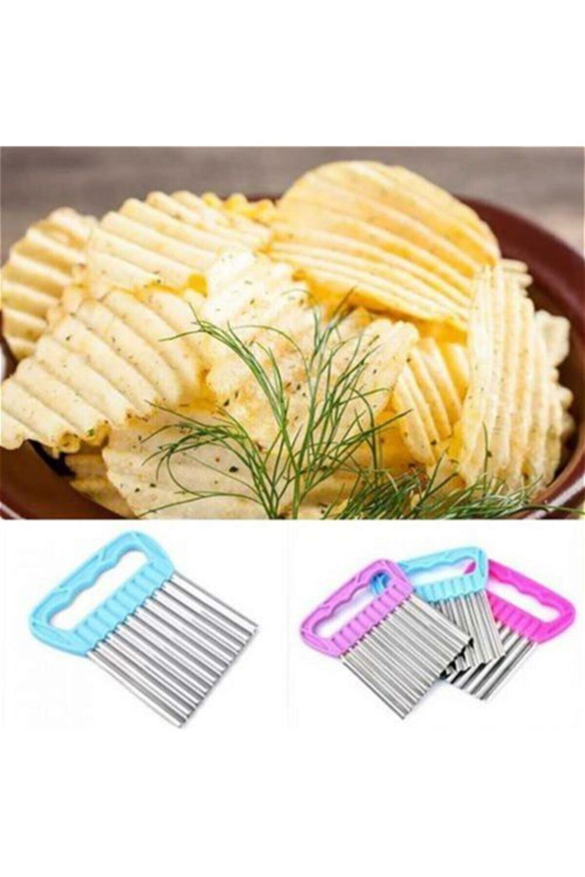 Pratik Patates Meyve Sebze Doğrama Dilimleme Cips Bıçağı