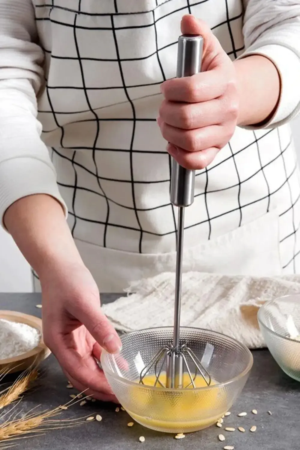 Pratik Portatif Paslanmaz Çelik Basmalı Otomatik Çırpıcı Süt Kahv