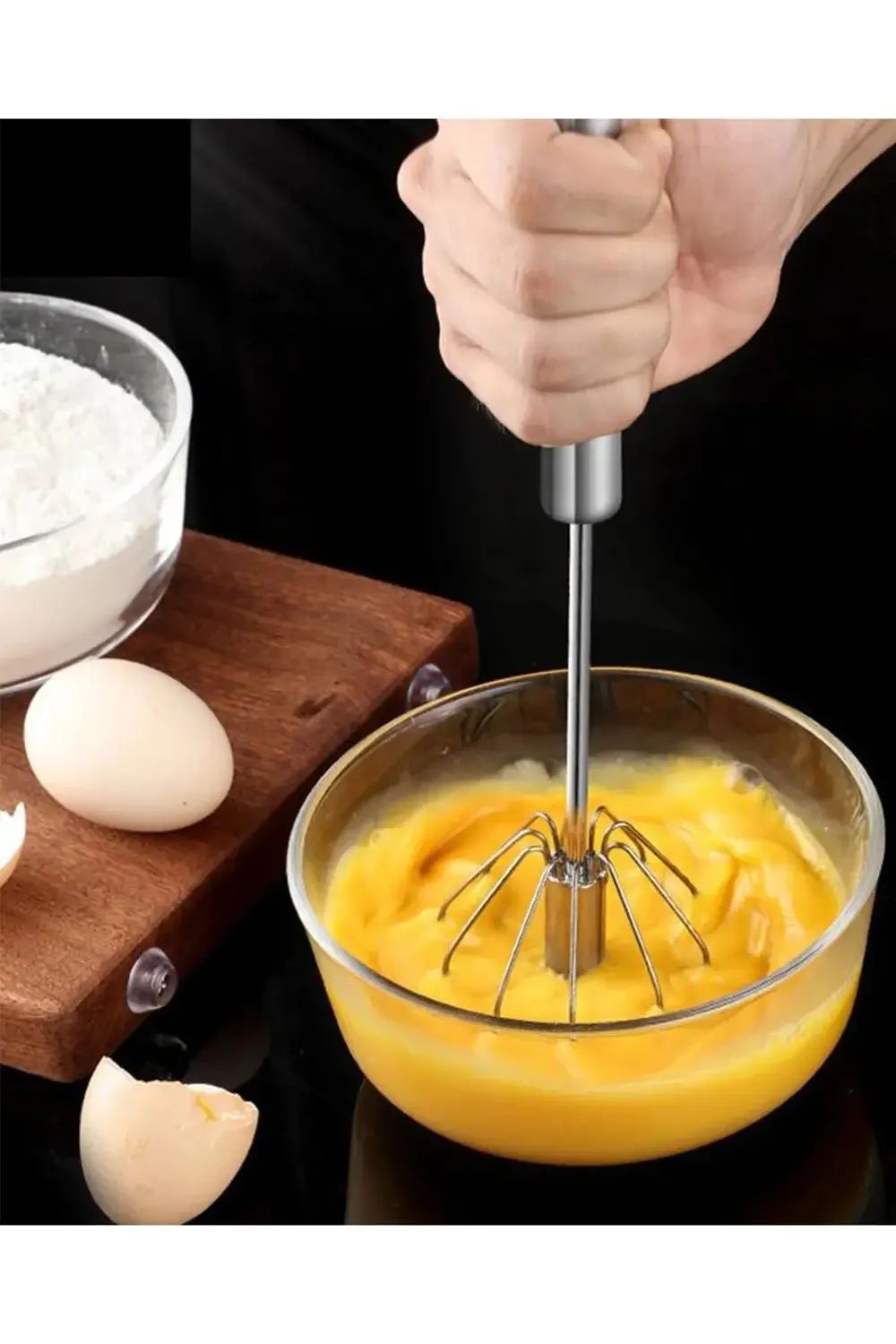 Pratik Portatif Paslanmaz Çelik Basmalı Otomatik Çırpıcı Süt Kahv