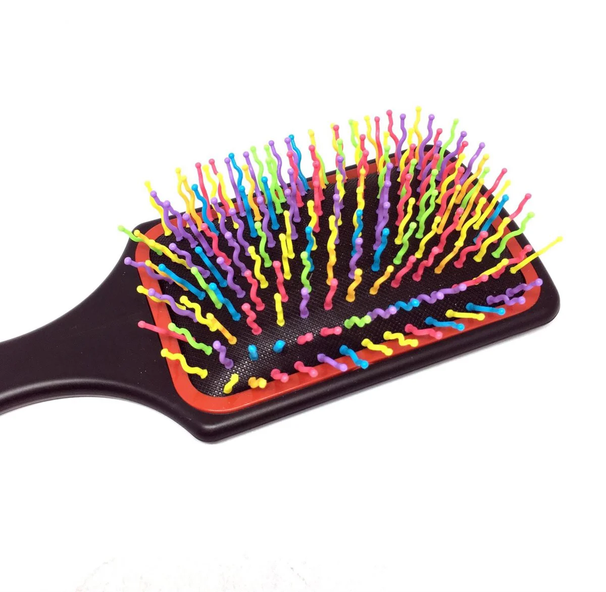 Pratik Renkli Uçlu Plastik Saç Fırçası Tarağı Ergonomik Tarak (47