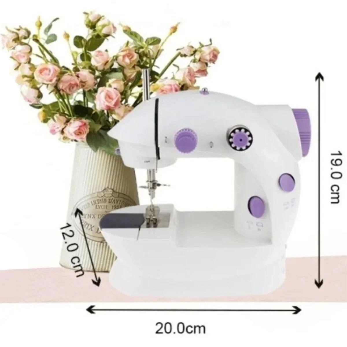 Pratik Taşınabilir Elektrikli Veya Pilli Seyahat Tipi Hız Ayarlı Kademeli Dikiş Makinesi Bx40