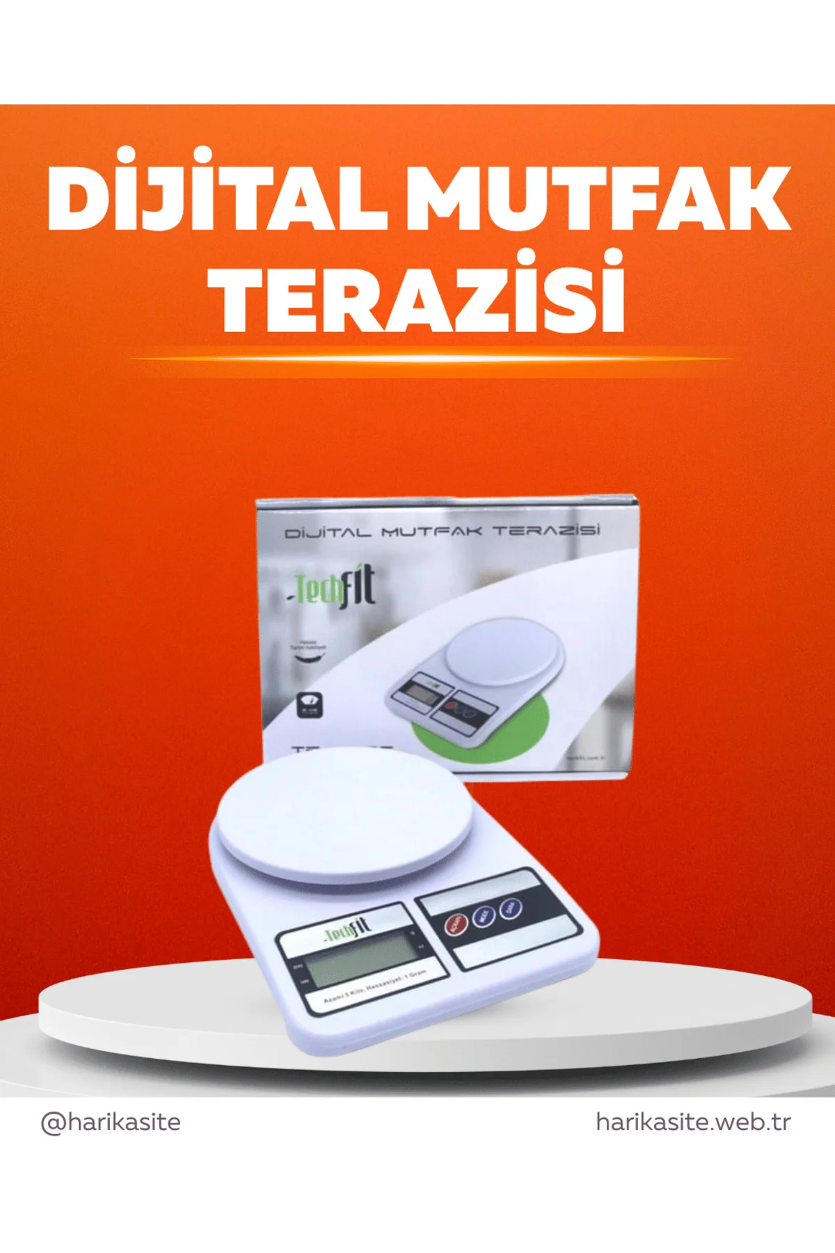 Pratik ve Şık Tasarımıyla Dijital Mutfak Tartısı - ayr6518-8817