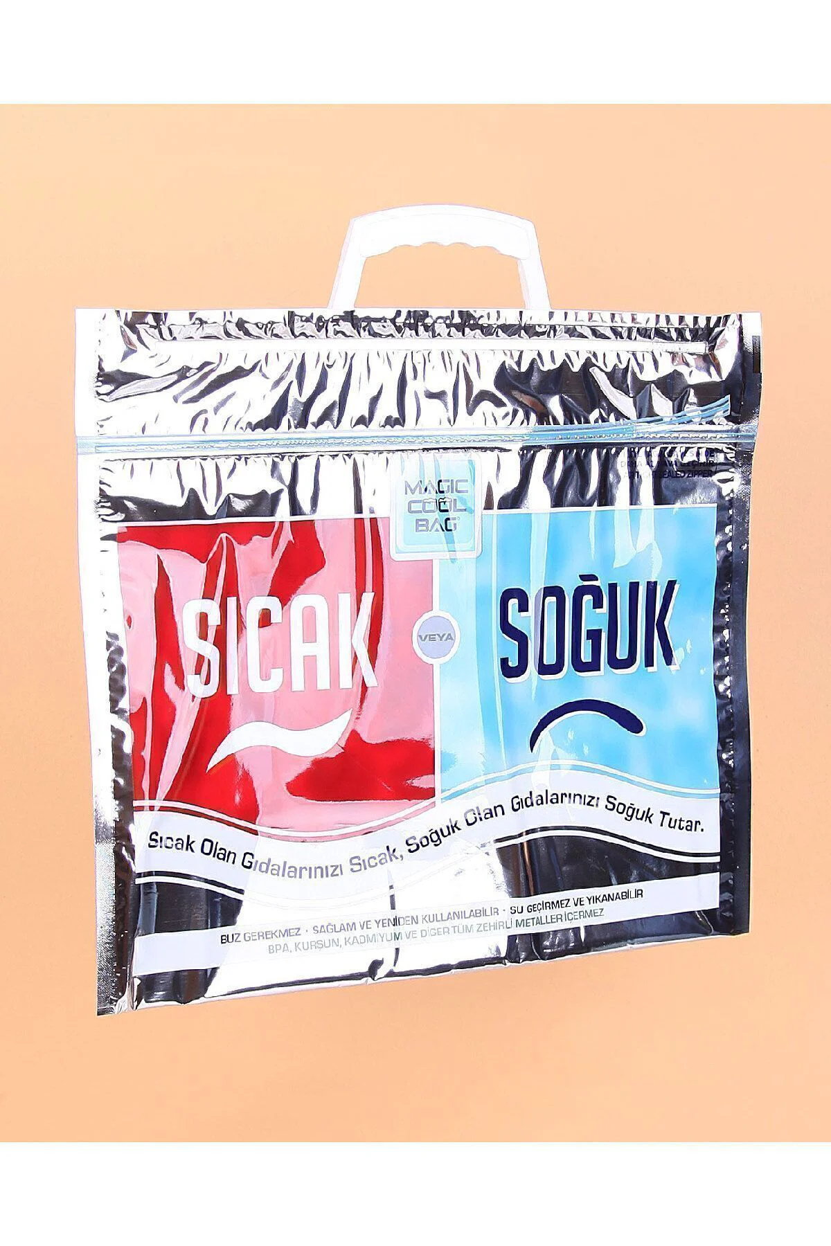 Pratik ve şık Termobag Sıcak Soğuk Çanta 38cm, Gün boyu Tazelik s