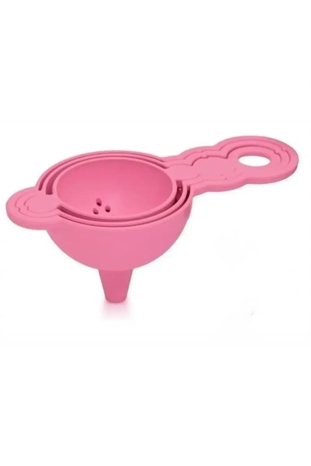 Pratik Yumurta Süzgeci Mini Süzgeç Huni Seti Hepsi Bir Arada