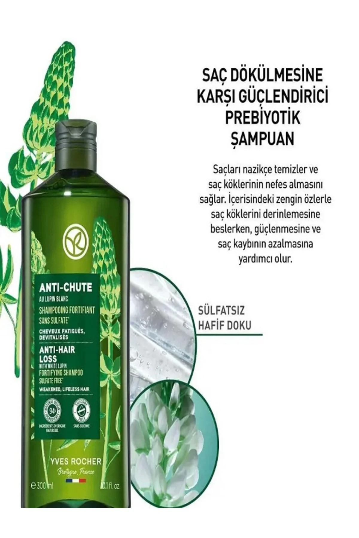 Prebiyotik Şampuan - Saç Dökülmesine Karşı / Anti-Chute Dökülmele