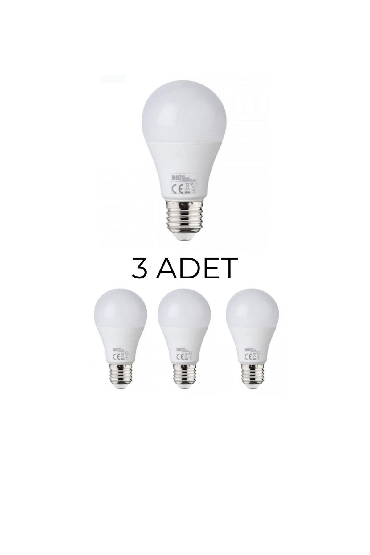 Premier-9 Led Ampul 9W E27 Duy Sarı Işık (2700K) - 3’lü Paket