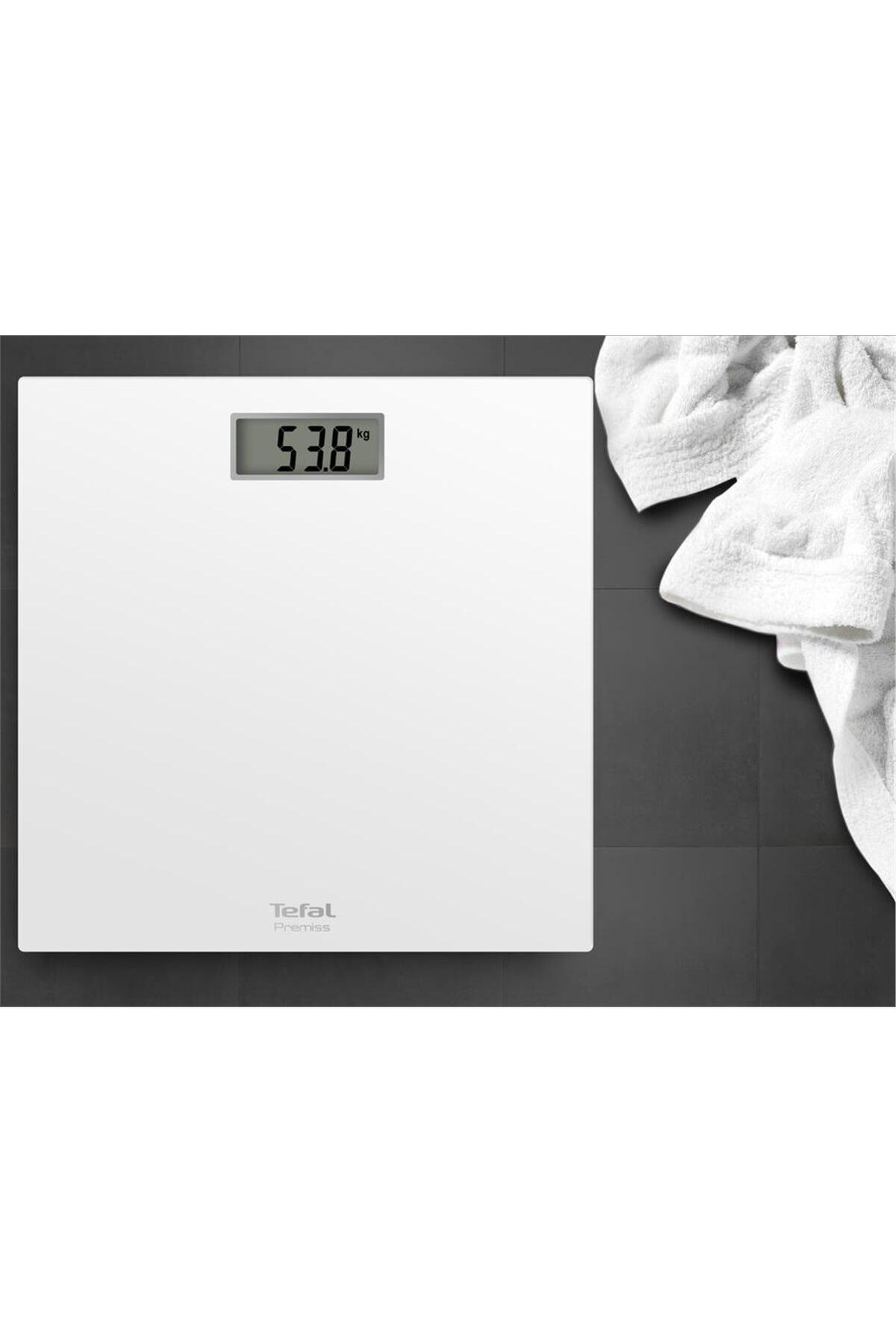 Tefal Premiss 150 Kg Kapasiteli Cam Tartı - Beyaz