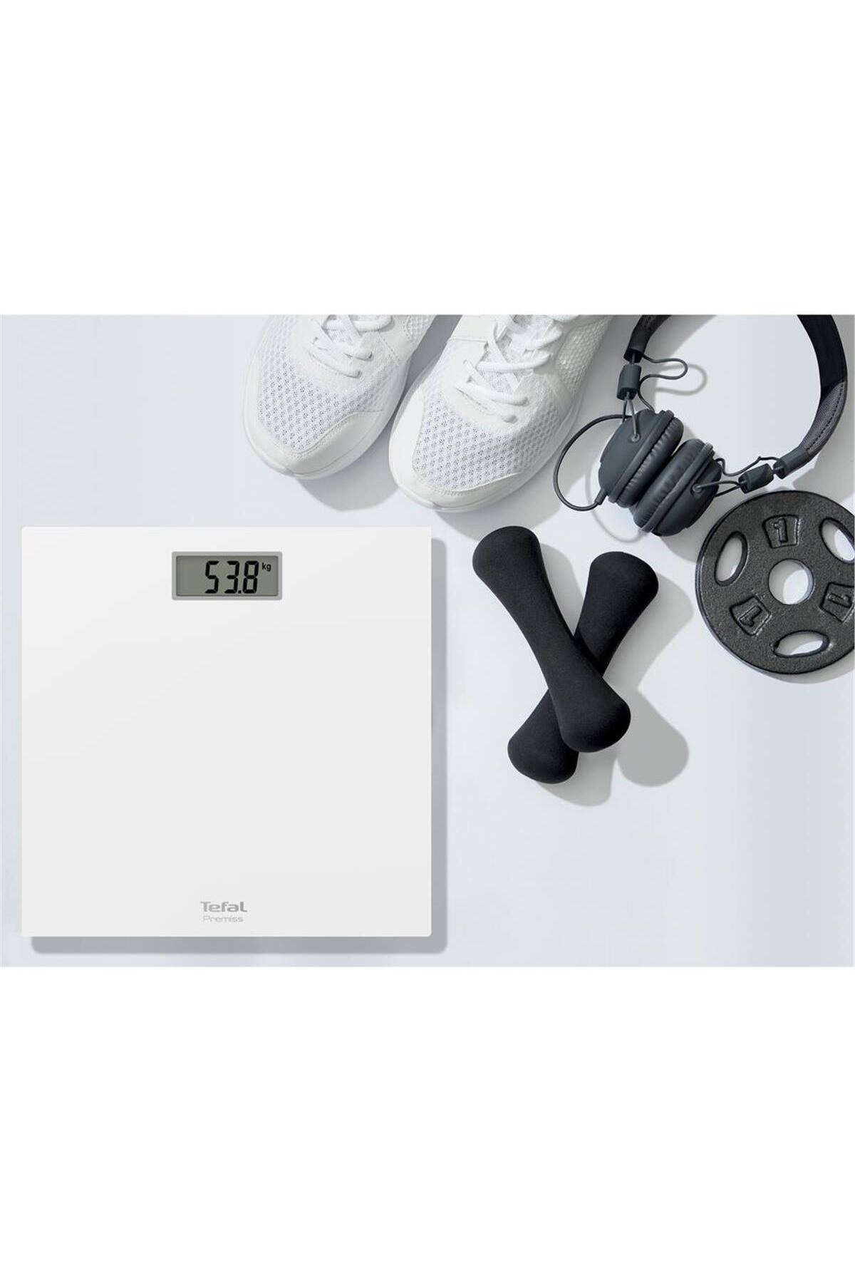 Tefal Premiss 150 Kg Kapasiteli Cam Tartı - Beyaz