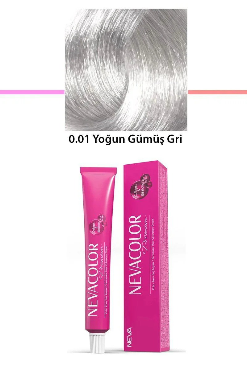 Premium 0.01 Yoğun Gümüş Gri Saç Boyası – Kalıcı Krem 50 g Tüp Fiyatı, Yorumları ve Özellikleri