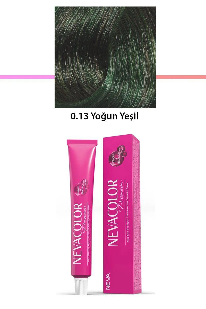 Premium 0.13 Yoğun Yeşil Kalıcı Krem Saç Boyası 50 g – Bakımlı ve Parlak Renk Fiyatı, Yorumları ve Özellikleri