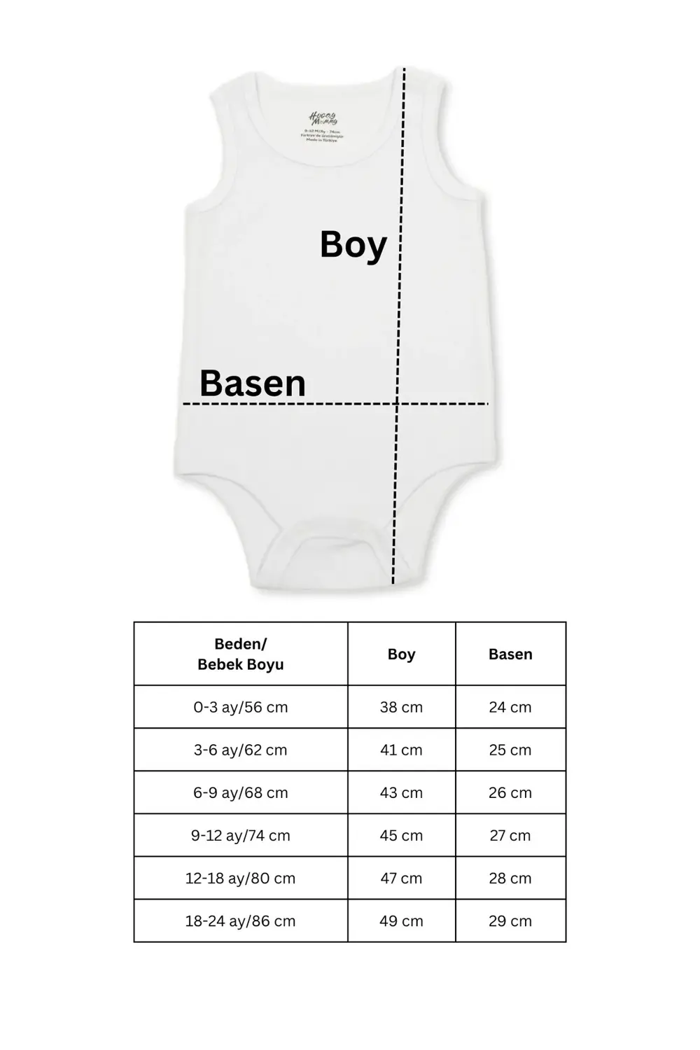 Premium %100 Organik Pamuk Ribana 3'lü Beyaz Kolsuz Atlet Bebek B