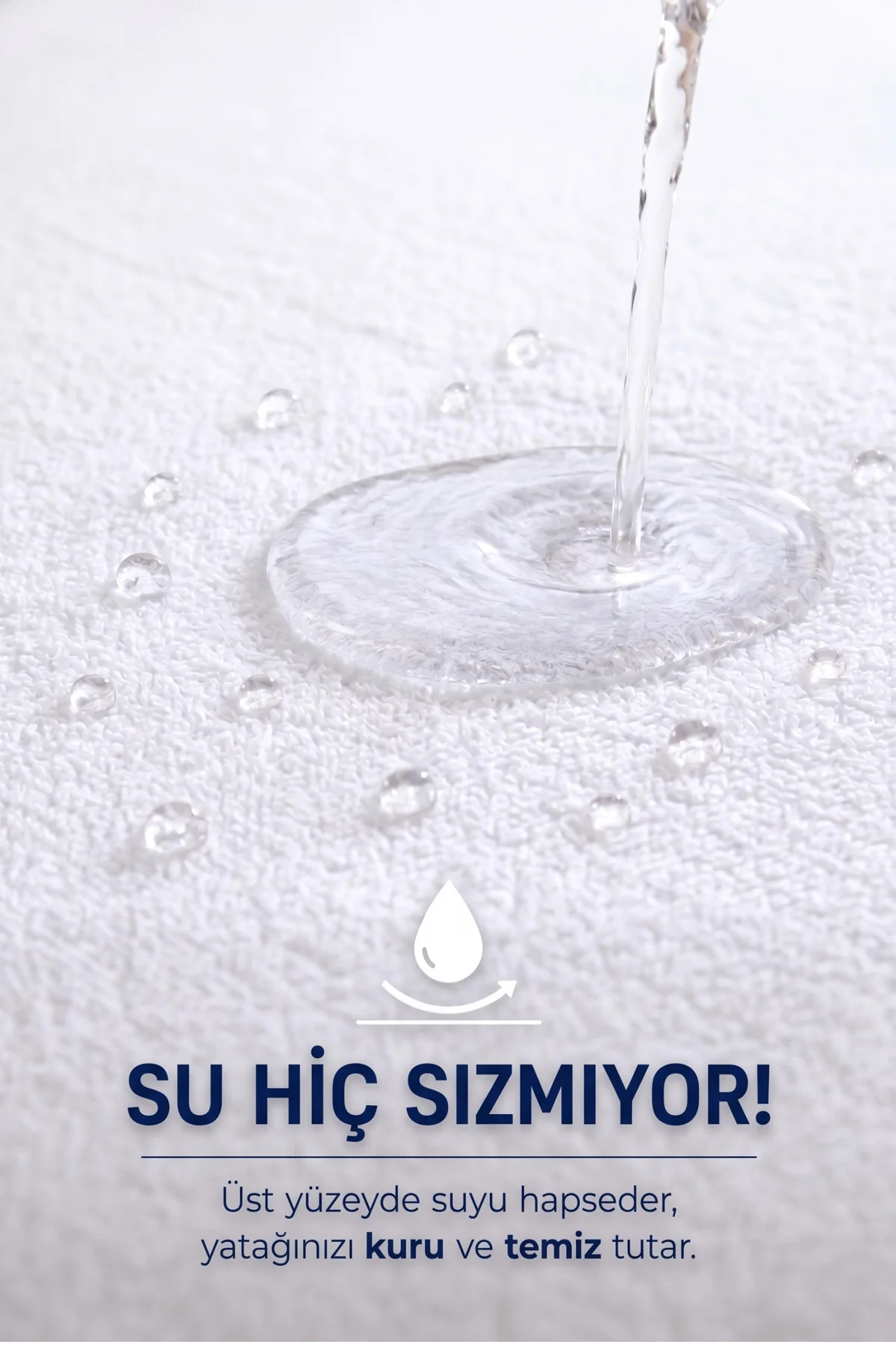 Premium %100 Pamuk Su Sıvı Geçirmez Fitted Yatak Koruyucu Alez Bebek Tek Çift Battal Boy Tüm Ölçüler