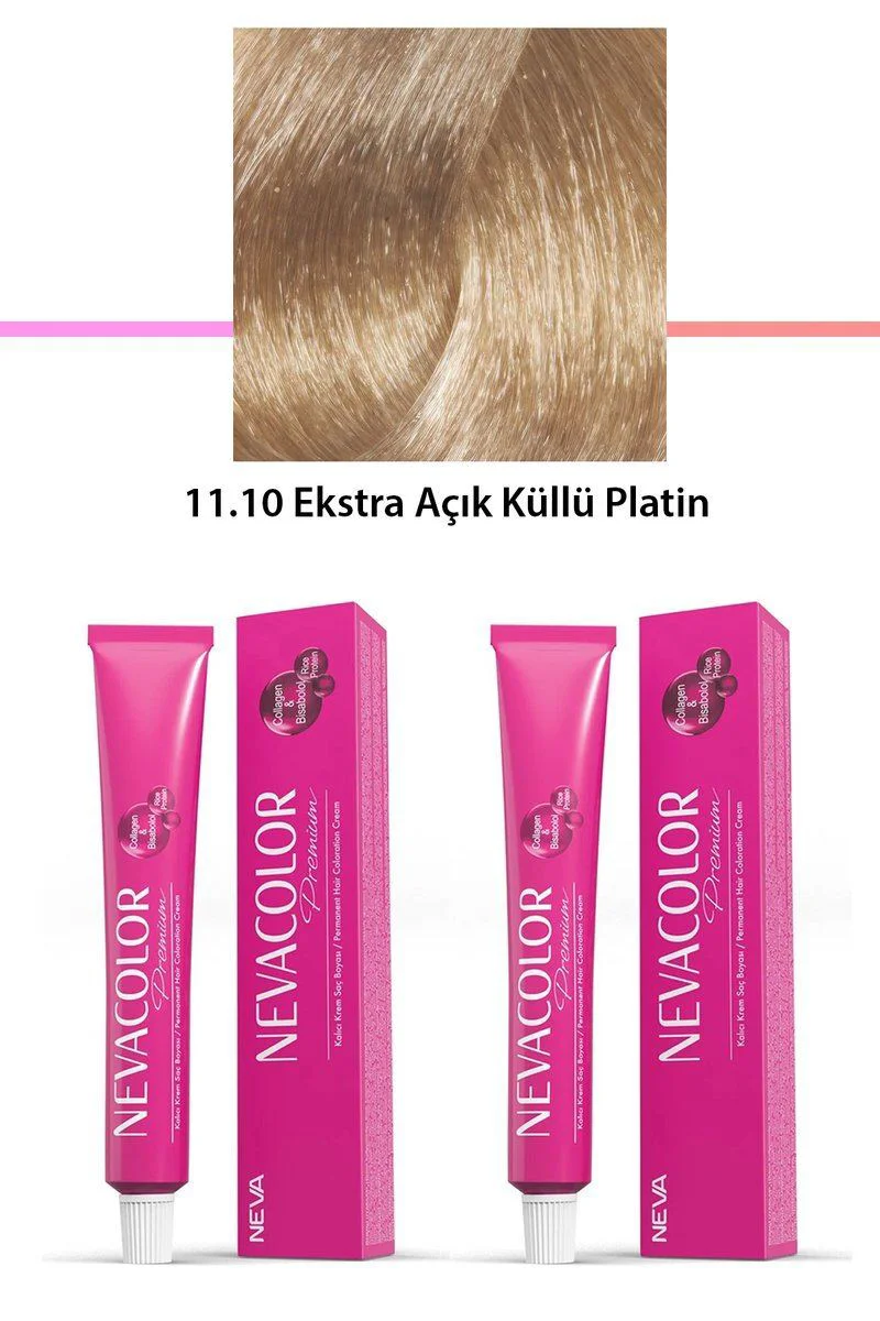 Premium 11.10 Ekstra Açık Küllü Platin Kalıcı Krem Saç Boyası 2'li Set (2x50g Tüp) Fiyatı, Yorumları ve Özellikleri