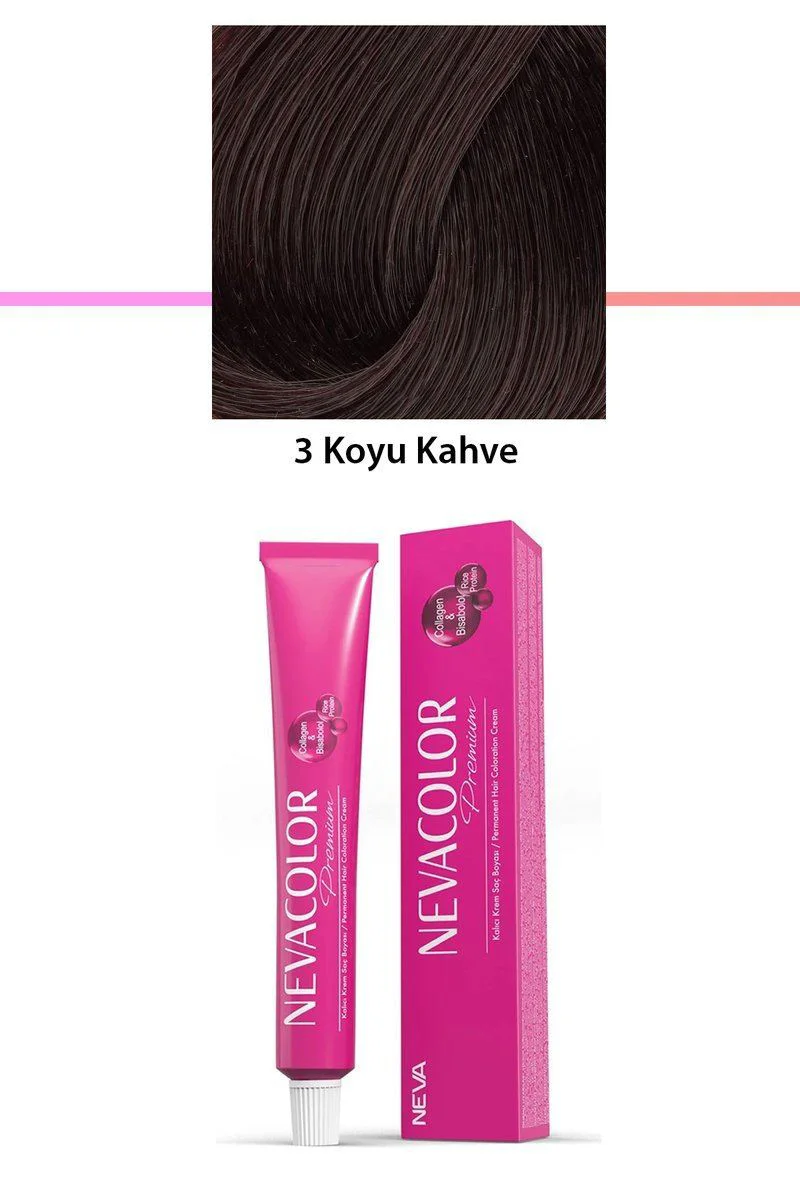 Premium 3 Koyu Kahve Kalıcı Krem Saç Boyası 50 g — Saçlarınıza Doğal Parlaklık ve Yoğun Renk Fiyatı, Yorumları ve Özellikleri