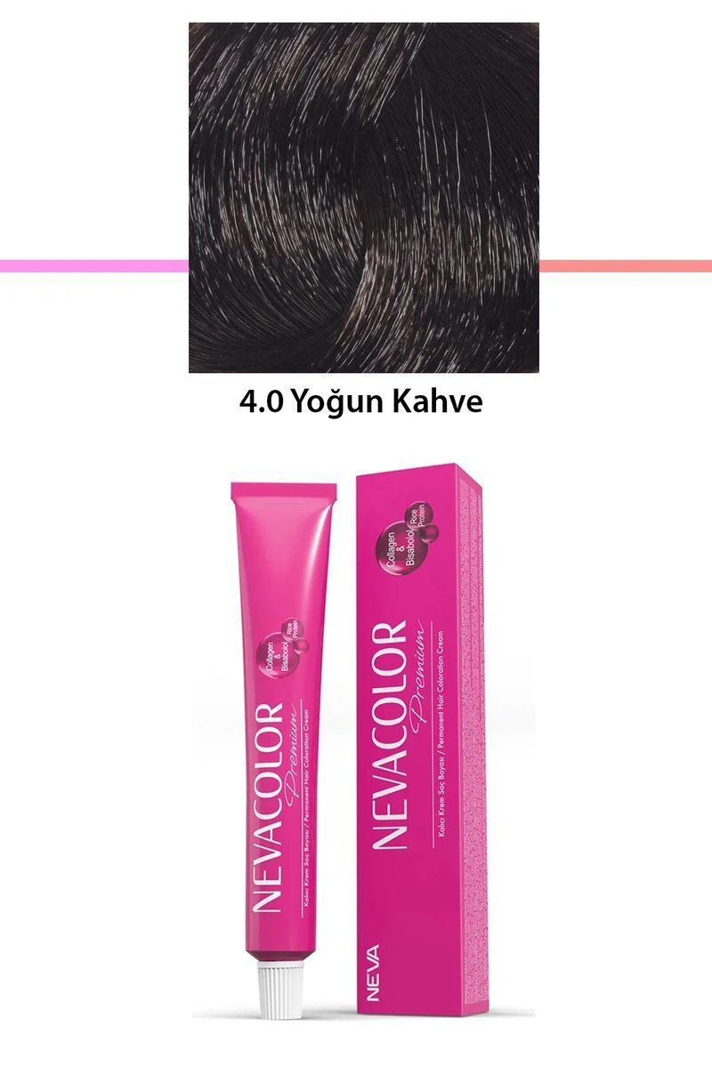 Premium 4.0 Yoğun Kahve Kalıcı Krem Saç Boyası - Saçlarınıza Sağlık ve Parlaklık Katan Profesyonel Boya Premium 4.0 Yoğun Kahve Kalıcı Krem Saç Boyası - Saçlarınıza Sağlık ve Parlaklık Katan Profesyonel Boya