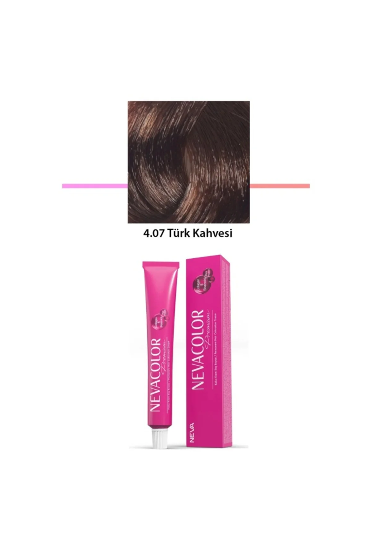 Premium 4.07 Türk Kahvesi - Kalıcı Krem Saç Boyası 2 X 50 g Tüp