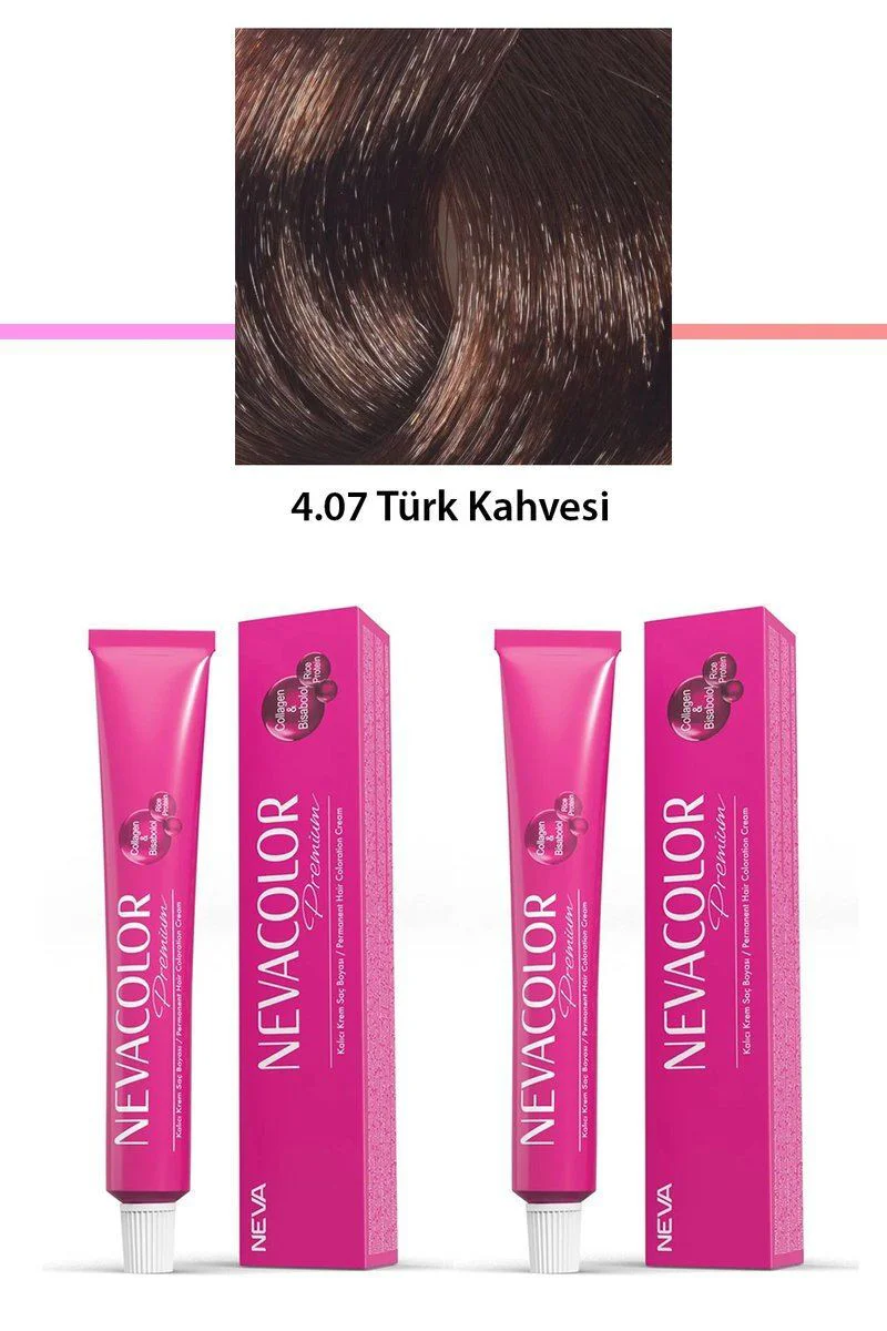 Premium 4.07 Türk Kahvesi Saç Boyası – 2'li Set Kalıcı Krem Saç Boyası 2x50 g Fiyatı, Yorumları ve Özellikleri
