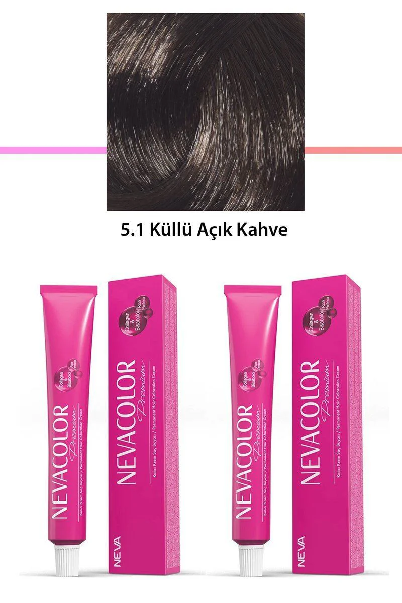 Premium 5.1 Küllü Açık Kahve Saç Boyası 2'li Set - Kalıcı Krem Saç Boyası 2x50g Fiyatı, Yorumları ve Özellikleri