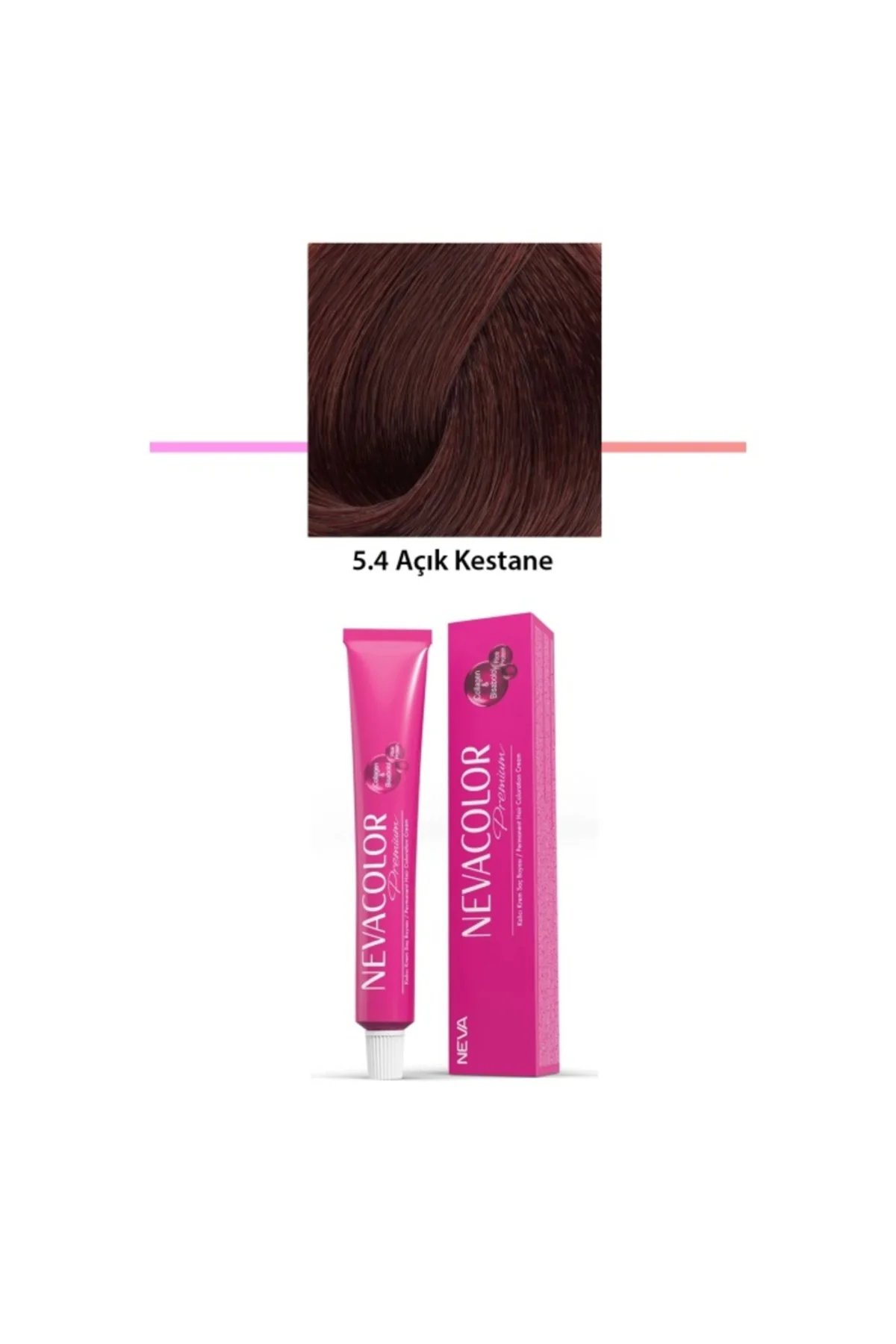 Premium 5.4 Açık Kestane - Kalıcı Krem Saç Boyası 2 X 50 g Tüp