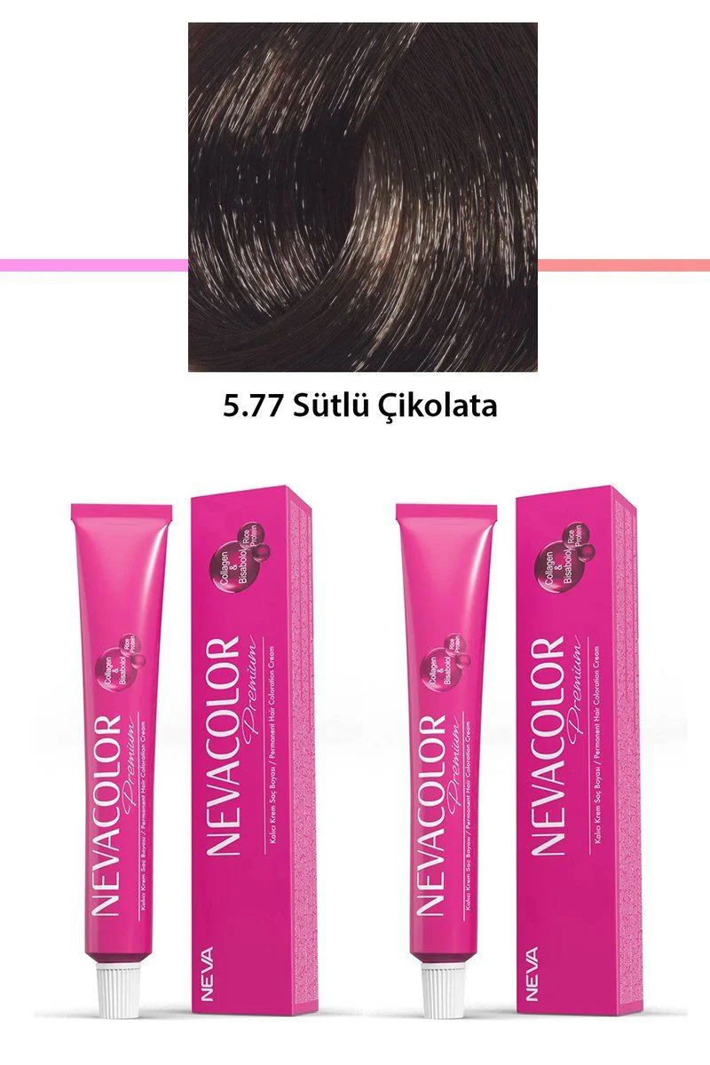 Premium 5.77 Sütlü Çikolata Kalıcı Krem Saç Boyası 2'li Set - 2 x 50 g Tüp Fiyatı, Yorumları ve Özellikleri