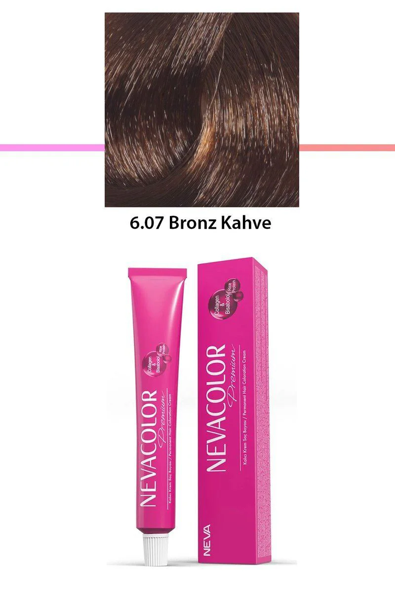 Premium 6.07 Bronz Kahve Saç Boyası – Kalıcı Krem, Kolajen & Bisablol Formül, 50 g Fiyatı, Yorumları ve Özellikleri