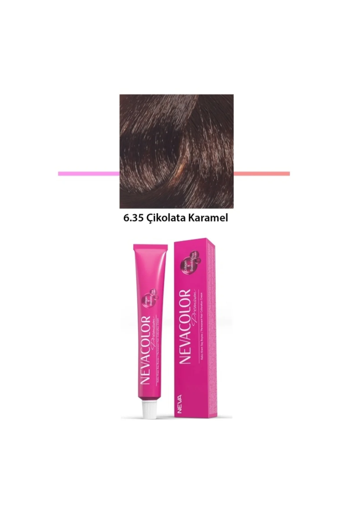 Premium 6.35 Çikolata Karamel - Kalıcı Krem Saç Boyası 2 X 50 g T
