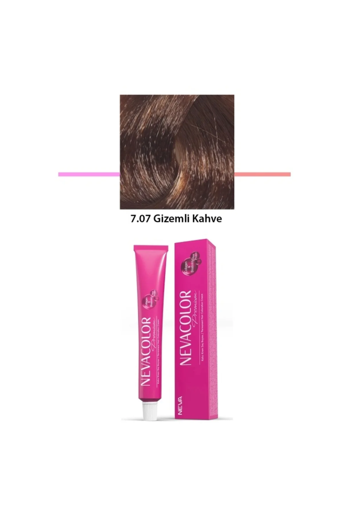 Premium 7.07 Gizemli Kahve - Kalıcı Krem Saç Boyası 2 X 50 g Tüp