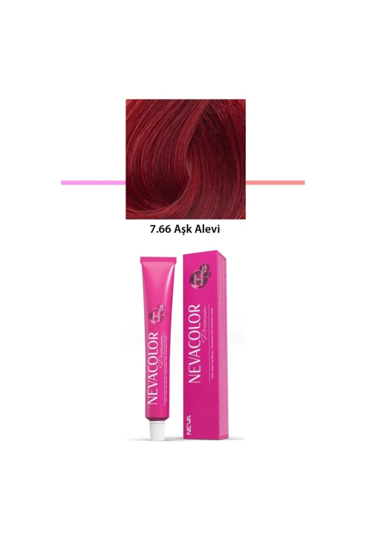 Premium 7.66 Aşk Alevi - Kalıcı Krem Saç Boyası 2 X 50 g Tüp