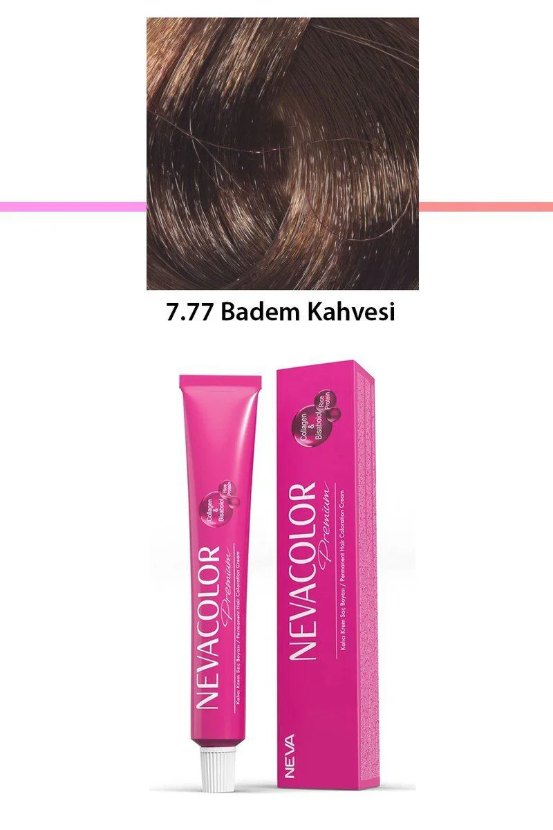 Premium 7.77 Badem Kahvesi - Kalıcı Krem Saç Boyası 50g | Sağlıklı & Parlak Renk Fiyatı, Yorumları ve Özellikleri